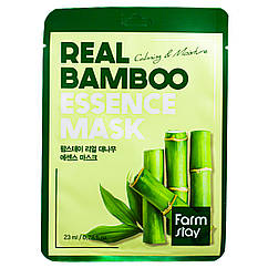 Тканинна маска для обличчя зволожуюча з бамбуковим екстрактом FarmStay Real Bamboo Essence Mask
