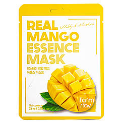 Тканинна маска для обличчя FarmStay Real Mango зволожувальна з екстрактом манго