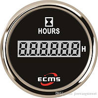 Счетчик моточасов ECMS CLH2-BS-HS 52мм черный 801-00056 СЕРИЯ ЭКОНОМ