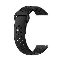 Силіконовий ремінець для Amazfit GTS 2 Mini (A2018) | HMU | 20 мм | чорний