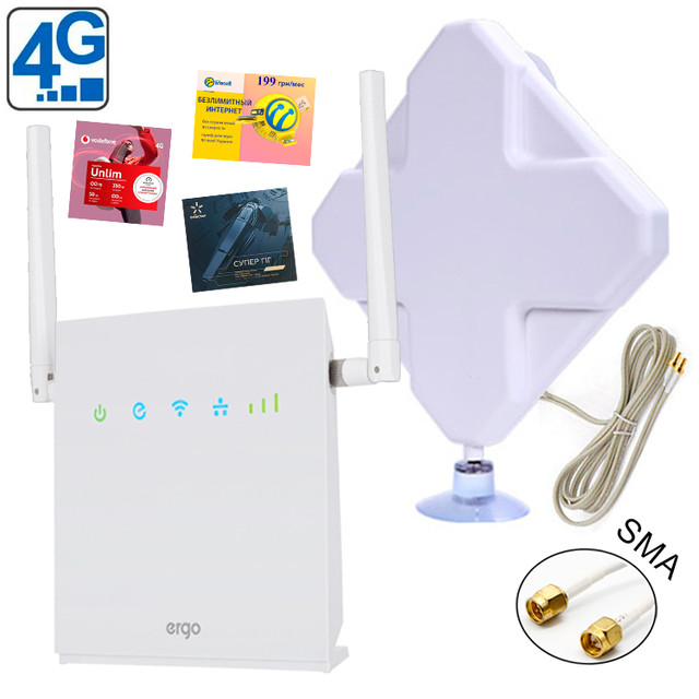 4G Wi-Fi комплект роутер ERGO R0516