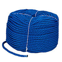 Веревка Polyester 3 strand rope 14mm*200m blue