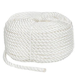 Веревка Polyester 3 strand rope 10mm*30m white