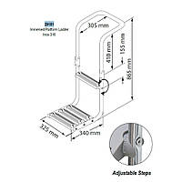 Лестница-платформа для надувной лодки Inox 316 Lalizas, Италия 29181