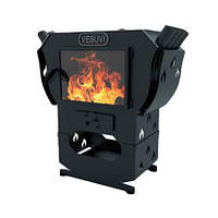 Печь с камином Vesuvi со стеклом