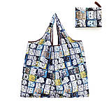 Сумка для покупок/шопер/тоут через плече складана котики (LB-67076), фото 2