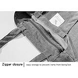 Сумка для покупок/шопер/тоут через плече 7 л вельветова VelvetBag сіра (LB-66121), фото 5