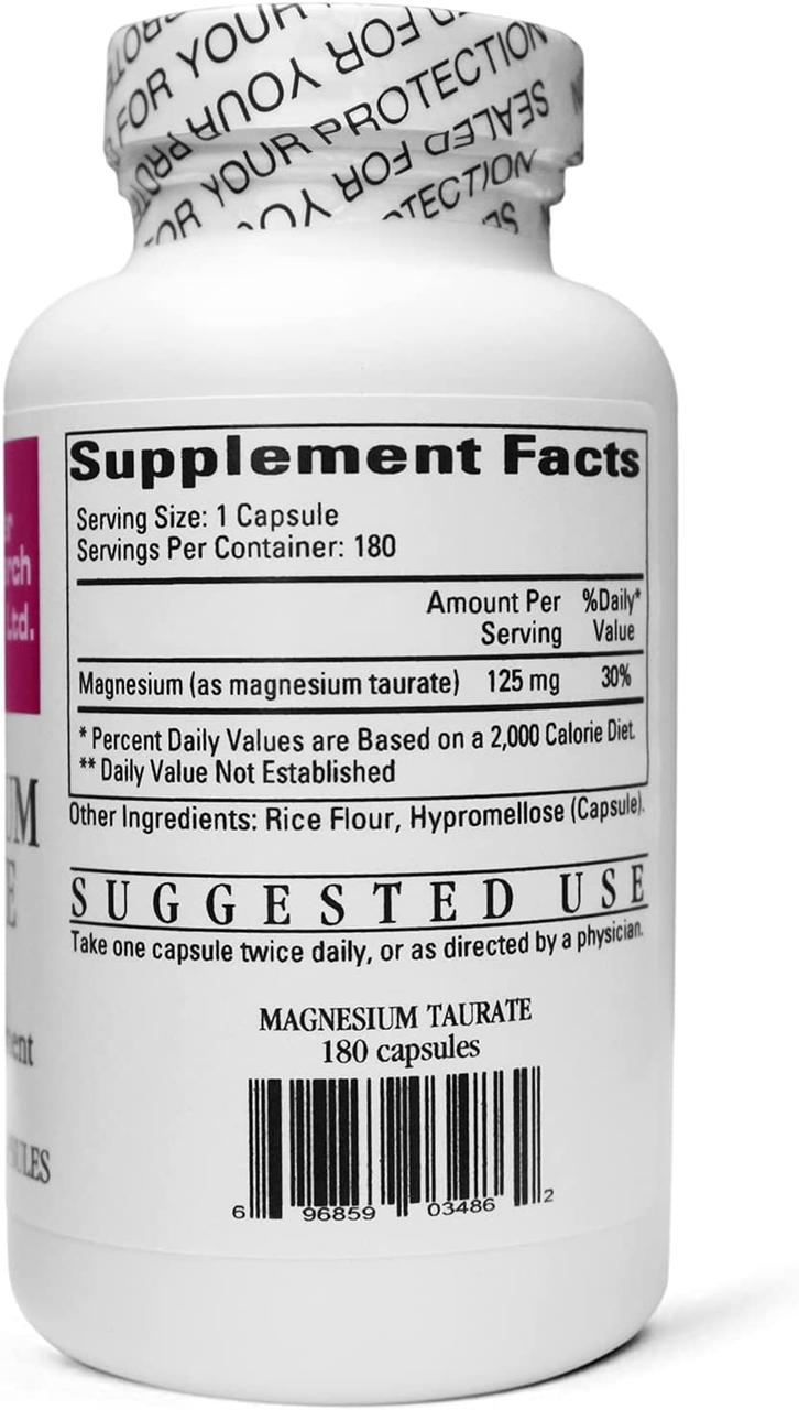 Cardiovascular Research Magnesium Taurate / Магній Таурат 125 мг 180