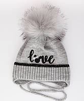 Дитяча шапка зима розмір 44-48 6 6 9 12 18 місяців