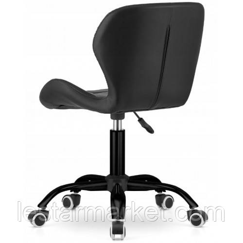 Крісло на колесах чорне Bonro B-531 (чорна основа) - фото 4 - id-p1688333984