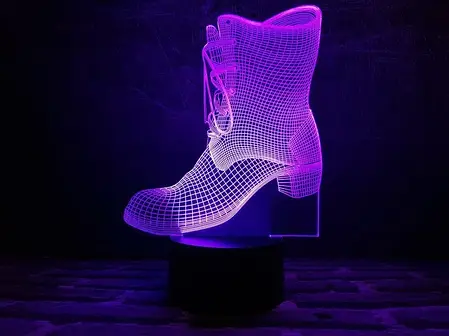 3D Світильник "Чобіток", фото 2