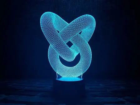 3D Світильник "Стрічка Мебіуса", фото 1