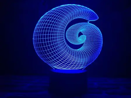 3D Світильник "Спіраль", фото 1