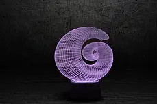 3D Світильник "Спіраль", фото 2