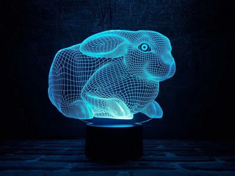 3D Світильник "Кролик 2"