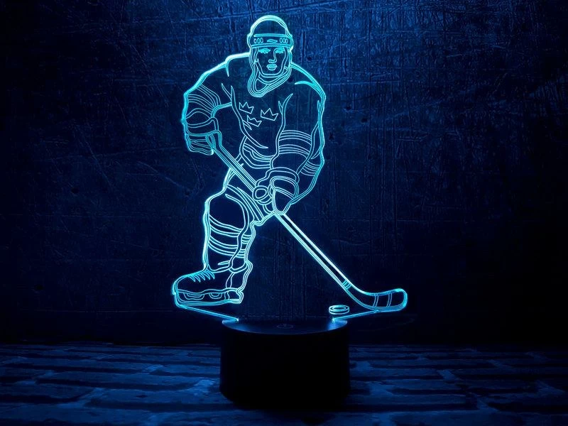 3D Світильник "Хоккеїст"