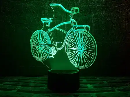 3D Світильник "Велосипед", фото 1