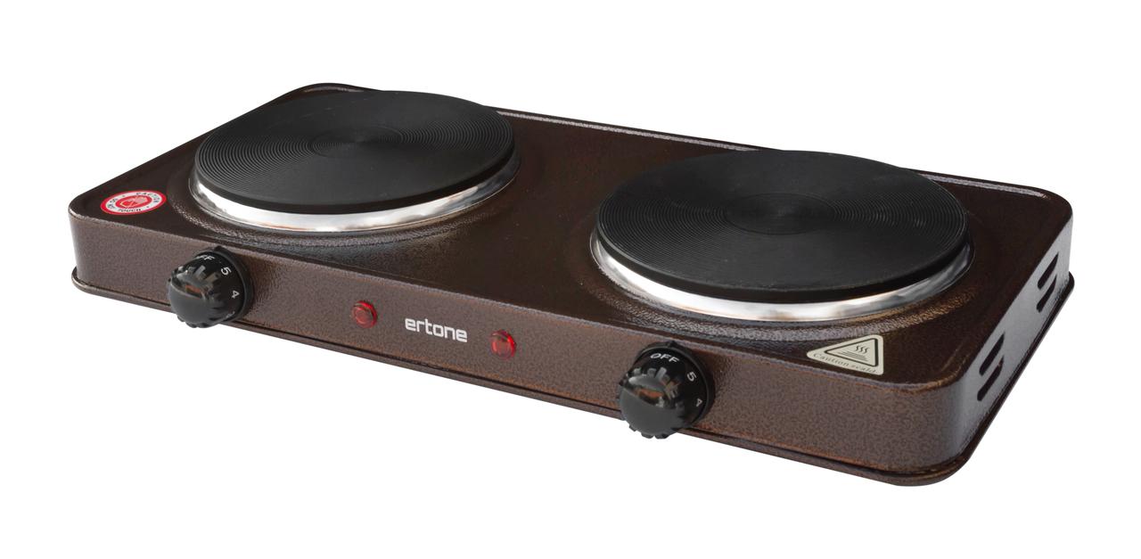 Плита електрична ERTONE 2000 Вт 2 комфорки арт. ERT-MN 200-MR