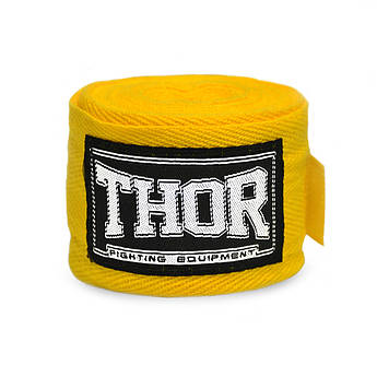 Бинт боксерський THOR 400 см/жовтий