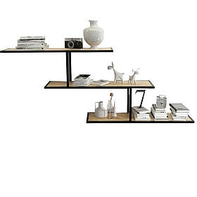 Навісна - настінна Полиця лофт 80*20*75* см "Lion" LNK LOFT