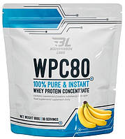 Сироватковий протеїн Bodyperson Labs — WPC 80 (900 грамів) banana/банан