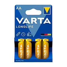 Батарейка Varta Longlife AA BLI 4 Alkaline