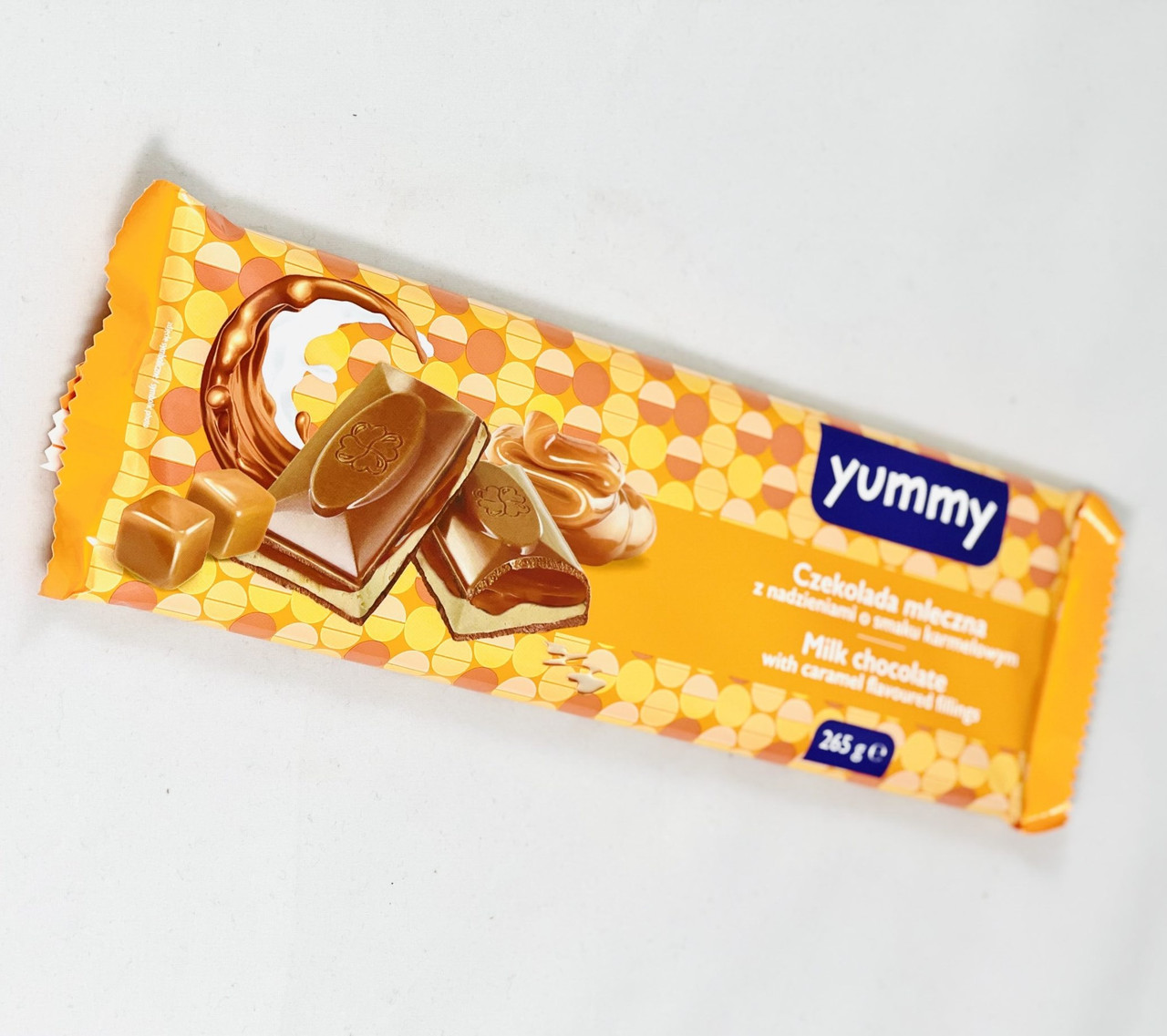 Шоколад Молочний з Карамель Yummy Czekolada Mleczna o Smaku Karmelowym 265 г Польща