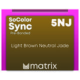 5NJ (світлий шотен нефритовий) Тонуюча фарба для волосся без аміаку Matrix SoColor Sync Pre-Bonded,90ml, фото 3
