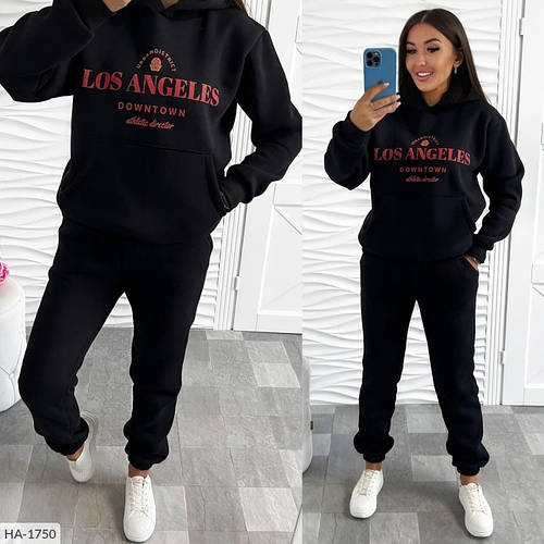 Спортивный костюм женский теплый качественный хлопковый футер на флисе ...