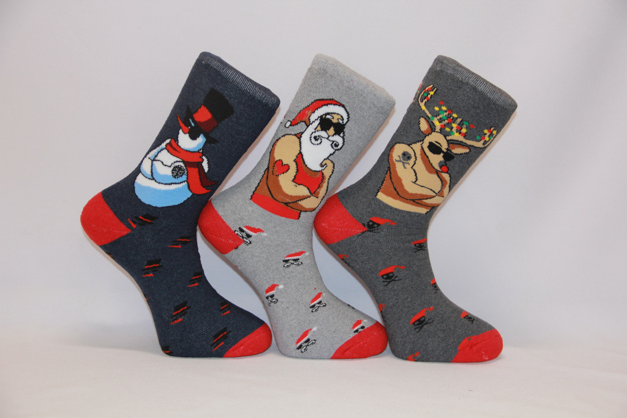 Чоловічі шкарпетки махрові новорічні Стиль Люкс НЛ м-5 силачі