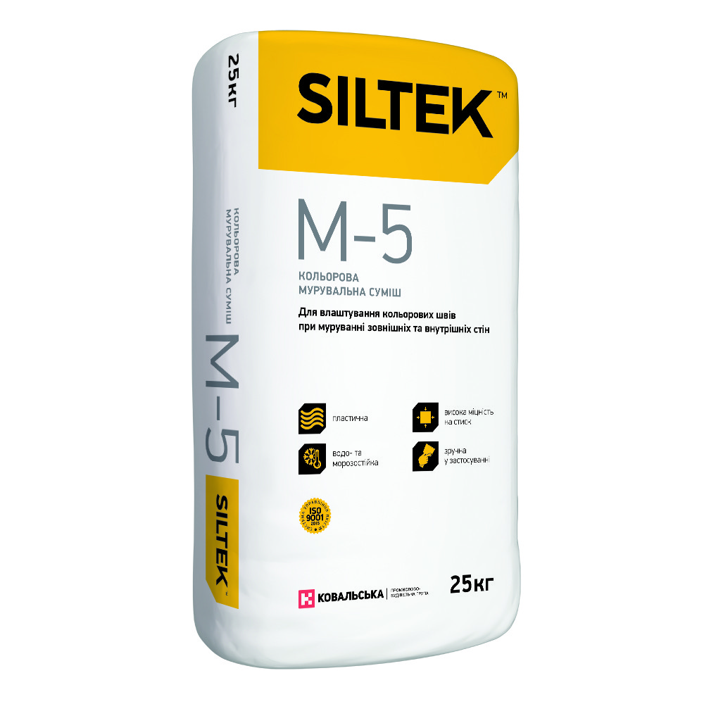 SILTEK М-5 Кольорова мурувальна суміш, антрацит, 25 кг