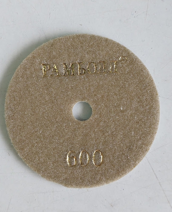 Круг алмазний черепашка для полірування бетону d — 100 мм на липучці Р 600