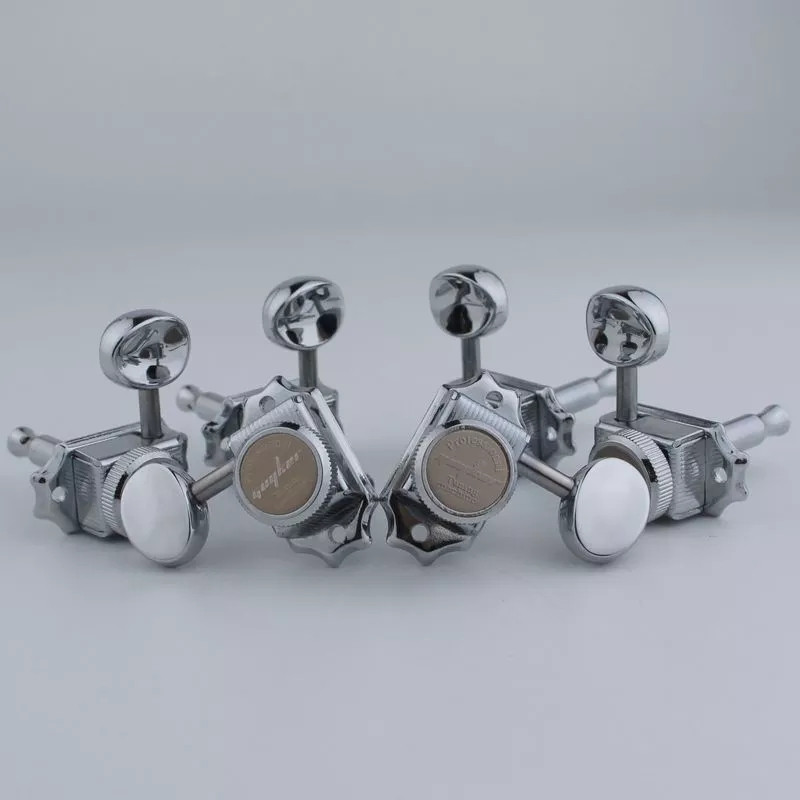 Гітарні кілки Guyker 3R+3L vintage nickel локові для гітари електрогітари Cort Gibson, фото 1