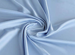 Сатин (бавовняна тканина) блакитний однотон