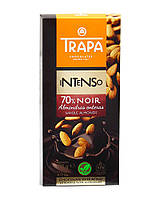 Шоколад черный с цельным миндалем Trapa Intenso Noir Whole Almonds 70%, 175 г (8410679232053)