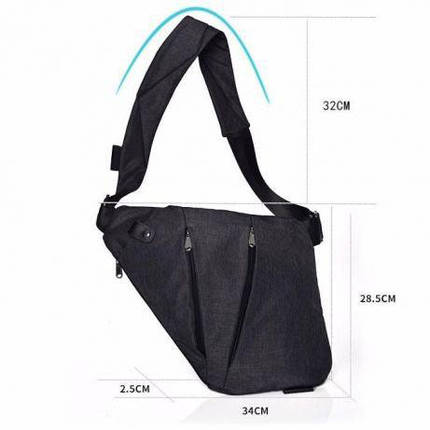 Сучасна сумка месенджер Cross Body, Чоловіча сумка барсетка, Сумка для PD-758 повсякденного життя, фото 1