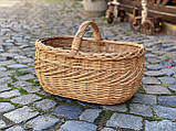 Корзина плетена багажова з цільної лози. Арт:055, фото 2