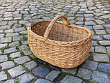 Корзина плетена багажова з цільної лози. Арт:055, фото 3