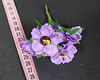 Дикий мак (букет из 6 цветков) цвет - сиреневый