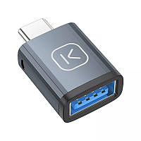 Адаптер OTG Type-C - USB 3.0 переходник для смартфона планшета телефона KUULAA KL-HUB02-TU Black