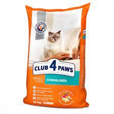 Сухий корм для стерилізованих кішок, 14 кг. Club 4 Paws