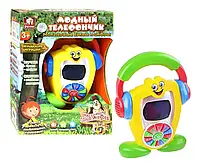 Обучающий звуковой модный телефончик, s+s toys, мои первые буквы, цифры.