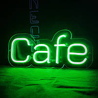 Неонова вивіска "Cafe"