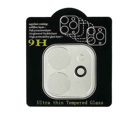 Захисне скло для Apple на камеру iPhone 12 Full Glue (2.5 D, прозоре), фото 2