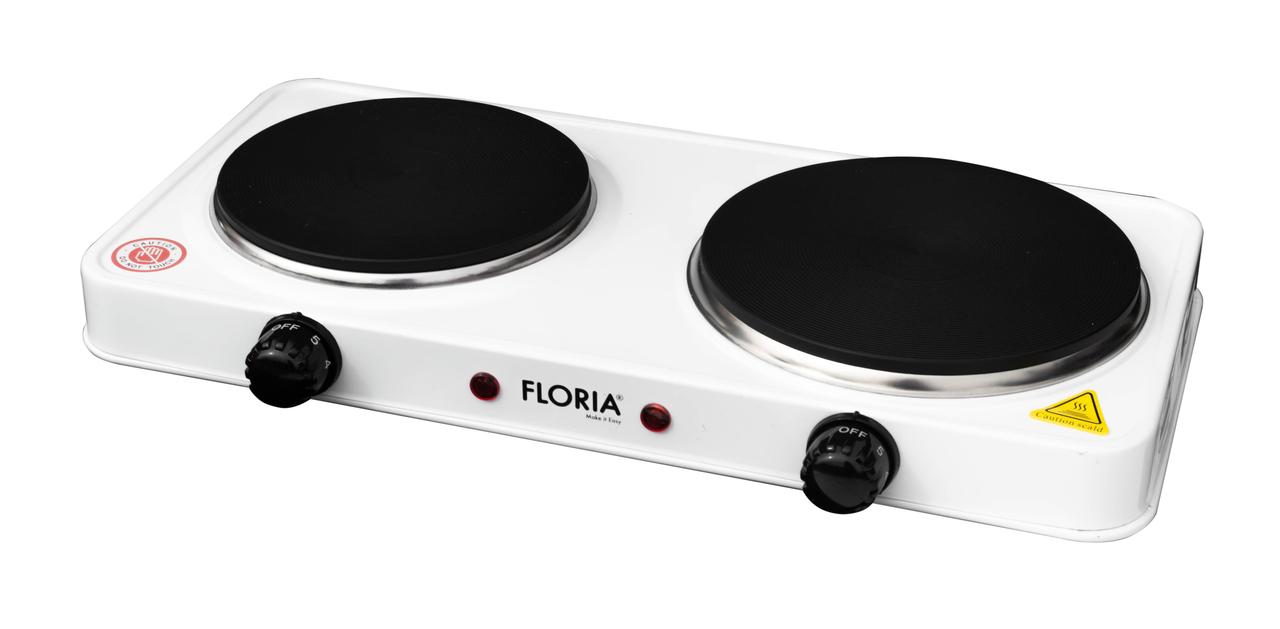 Плита електрична FLORIA 2000 Вт 2 комфорки (ZLN2843)