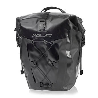 Комплект водонепроникних сумок XLC (2 шт.), 21x18x46 см, чорний