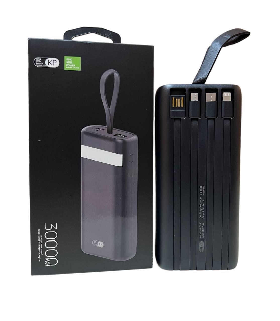 Павербанк Power Bank Повер Банк King 30000 mAh Портативная мобильная ...