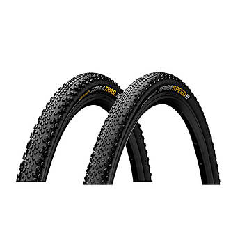 Покришка безкамерна Continental Terra Speed ProTection — 27.5" x 1.50 ⁇ 650 x 40B, чорна, складана, skin