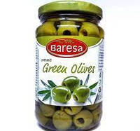 Оливки зеленые без косточки Baresa Green Olives 340г Италия