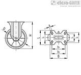Колесо RE.F5-125-PSL-H (D 125 / H 161), фото 2